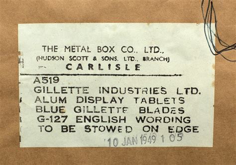 the metal box company ltd hudson scott branch carlisle|metal box heaton ca.